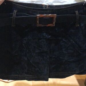 Black Mini skirt with cute matching belt